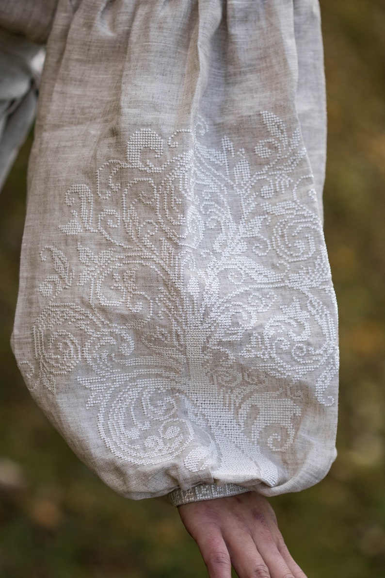 Ethnic linen embroidered jumpsuit linen jumpsuit women linen Etsy