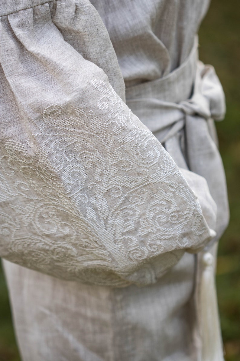 Ethnic Linen Embroidered Jumpsuit Linen Jumpsuit Women Linen Etsy