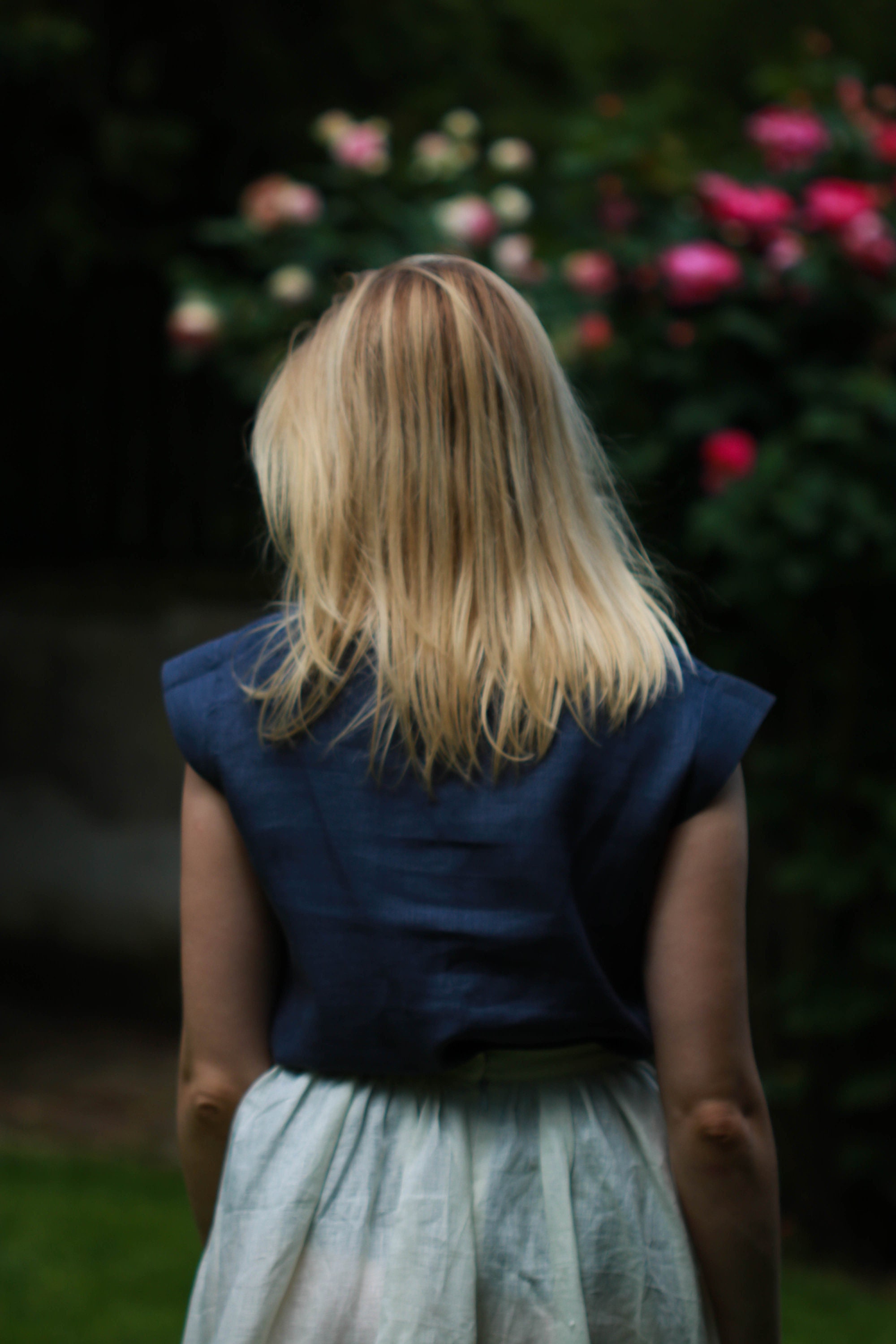 Loose linen shirt - Pale Lilac