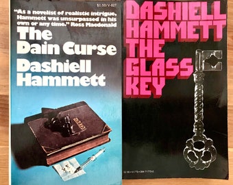 The Dain Curse & The Glass Key Lot of 2 American Mystery by Dashiell Hammett 1972