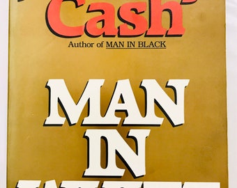 JOHNNY CASH “Man in White” 1st Harper & Row Edition Autobiography Book 1987