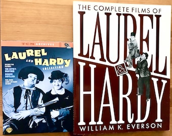 Laurel & Hardy Lot of 2: Rare TCM Archives Double DVD + The Complete Films of Laurel And Hardy Book First Edition 1991