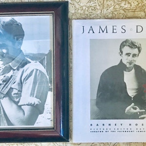 JAMES DEAN - Shooting Star by Barney Hoskyns 1989 and Dean Movie Set Photo, Lot of 2 Genuine Deans All American Icon