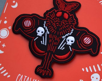 Mothman Iron On Patch - Embroidered Patch