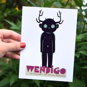 Wendigo  - 6x8 - Cryptid Art Print