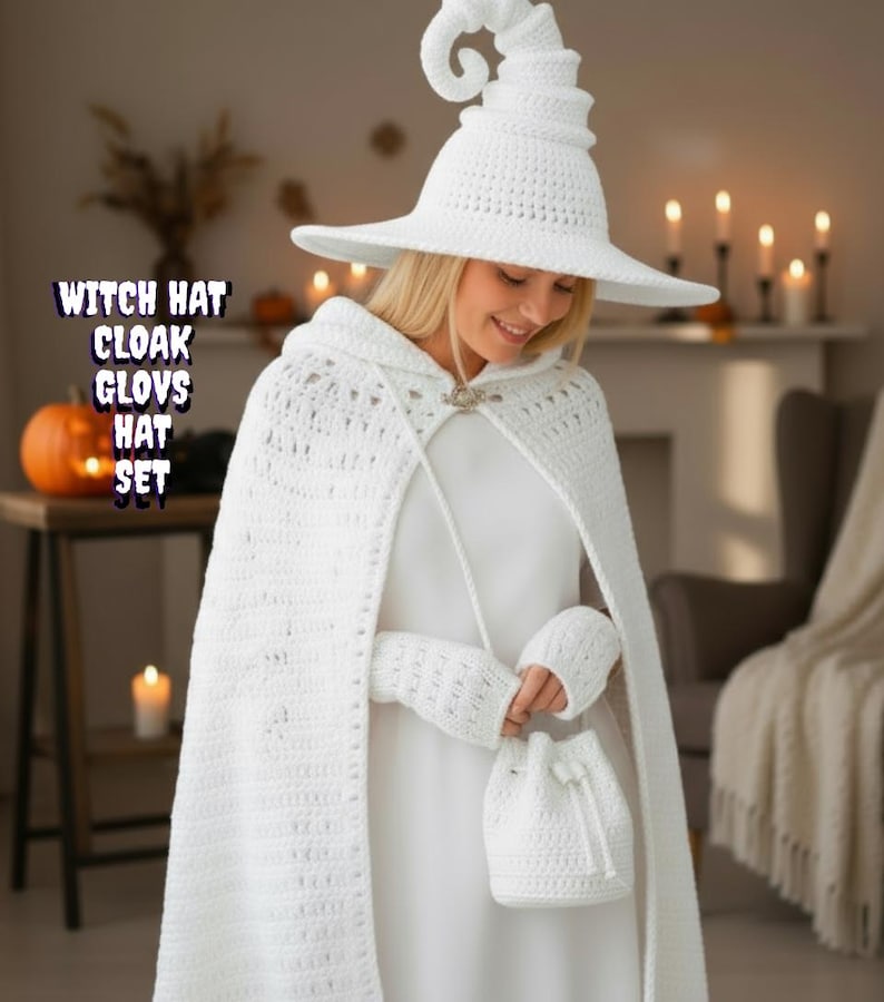 Twisted Witch Hat Crochet Pattern Bundle – Halloween Costume