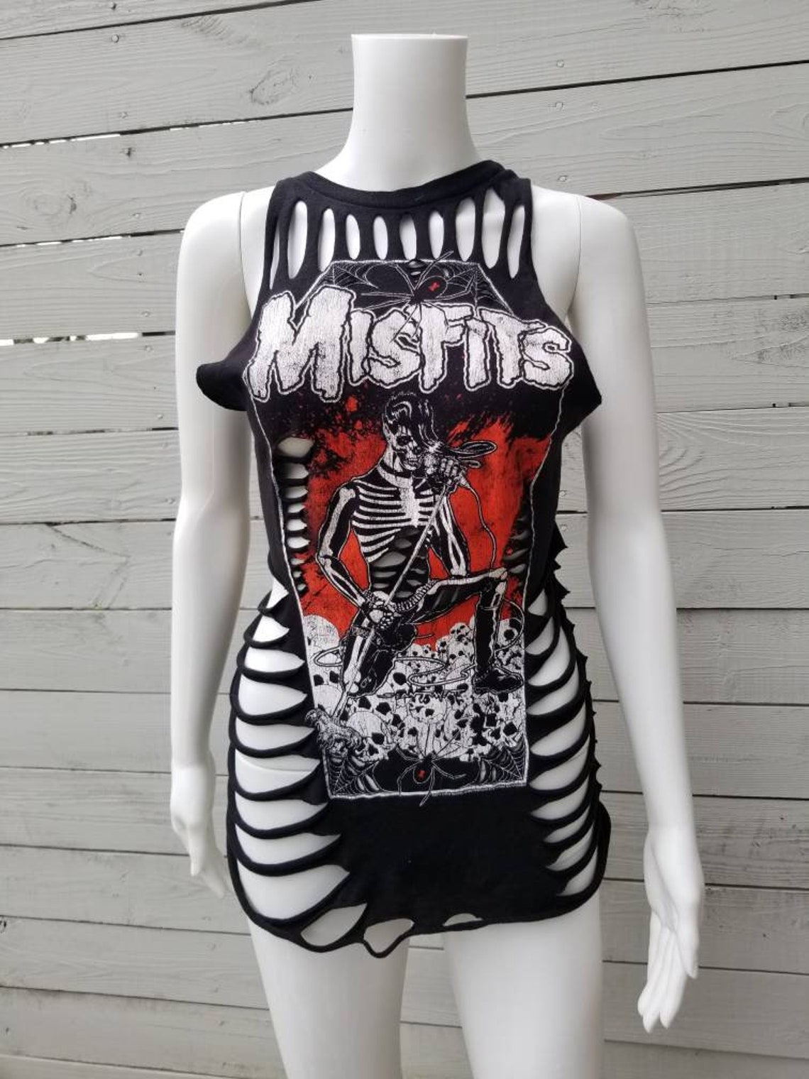 Camiseta De Algodón The Misfits Ride Johnny Ride Para Hombre | Estampado En Blanco, 100% Algodón, Talla Estándar