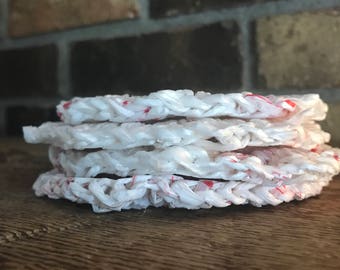 Upcycled Plastic Bag Coasters (Set of 4)