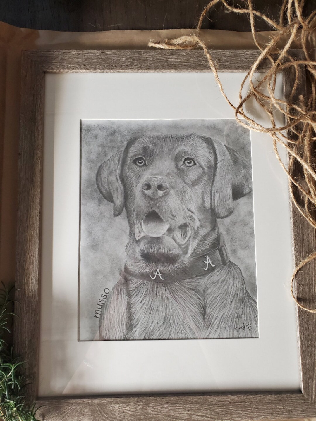 Hand Drawn Pet Portrait | Custom Pet Portrait | Pencil Sketch Pet ...