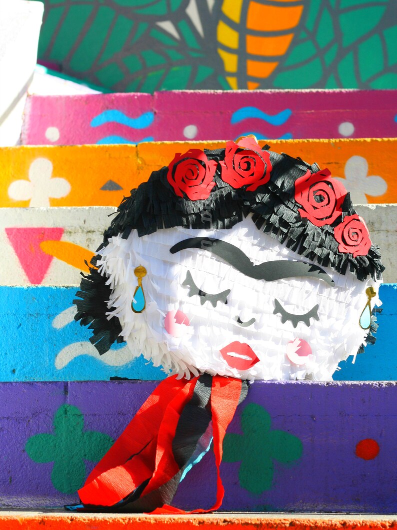 Adult Pinata Frida Kahlo Pi\u00f1ata Frida Kahlo Birthday Pinata Mexican style Party supplies Frida Pinhata Mexican Party Mexican Pi\u00f1ata