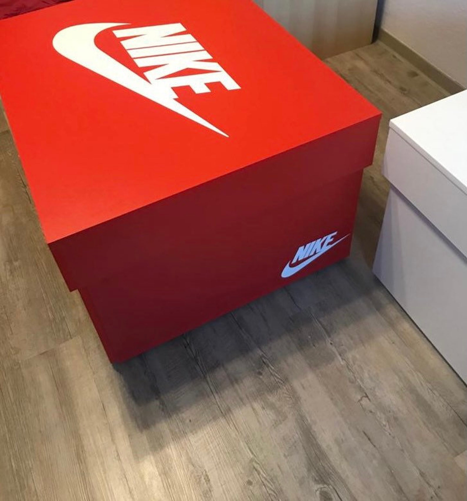 Shoe box Red Nike Etsy