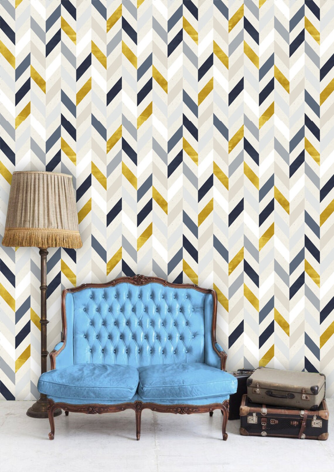 Geometric Removable Wallpaper Peel & Stick Nursery Decor Self- Adhesive ...