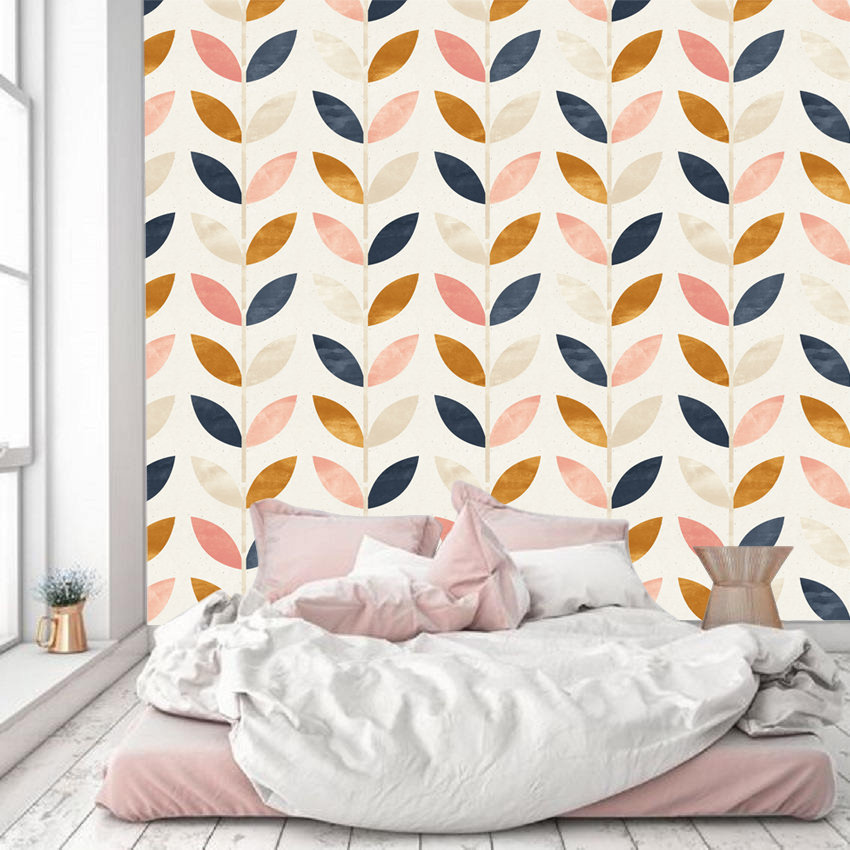 Removable Wallpaper Scandinavian Style Pattern Vintage Peel & Etsy