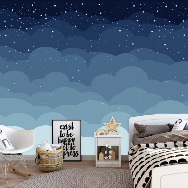 Removable Wallpaper Night Sky Etsy
