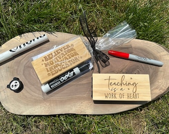 Personalized erasers, great teacher gifts, for dry erase marker and chalk