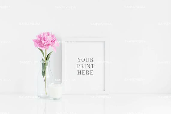 Print Mockup White Frame 8x10 16x20 4:5 Ratio Print Mockup White Frame 8x10 16x20 4:5 Ratio
