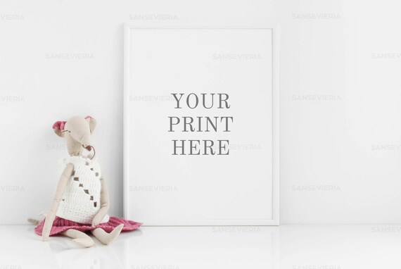 Nursery Print Mockup 12x16 30x40 3:4 Ratio Frame Nursery Print Mockup 12x16 30x40 3:4 Ratio Frame