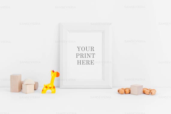 Nursery Print Mockup A6 A5 A4 A3 Frame Nursery Print Mockup A6 A5 A4 A3 Frame