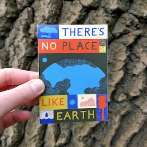 Earth Sticker | Eco Friendly Sticker | Mother Nature Sticker | Paper Sticker | 10cm Waterproof