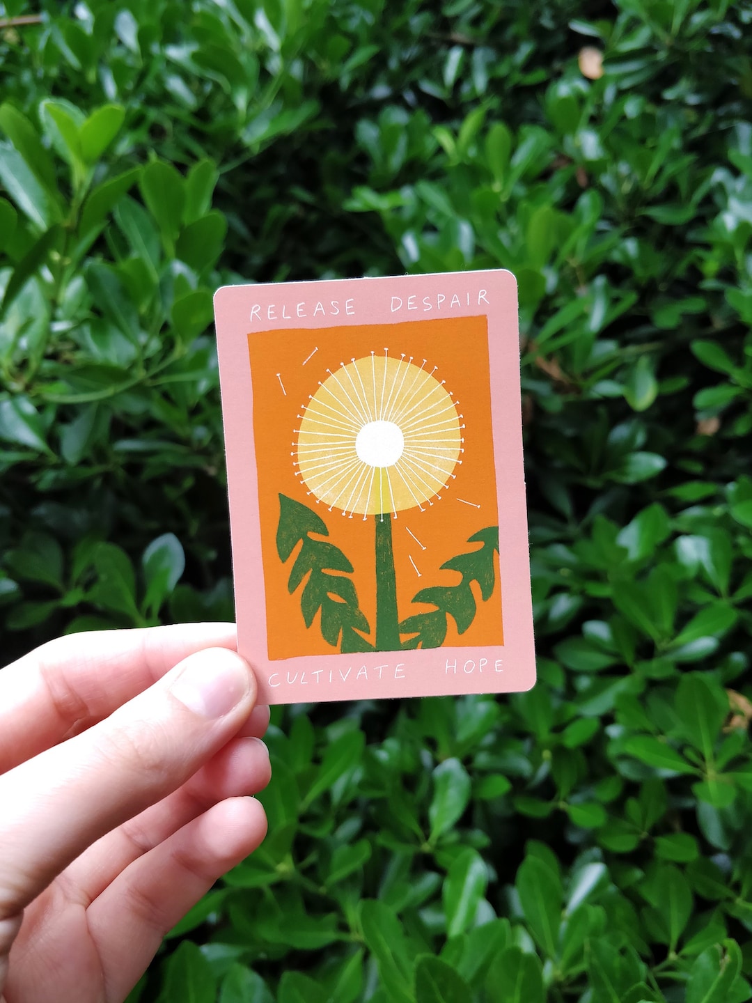 Release Despair Sticker | Self Care Paper Sticker | Mental Health ...