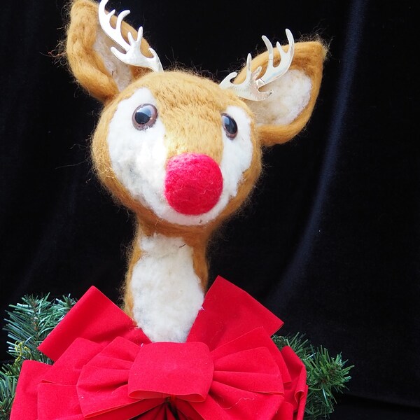 Reindeer Tree Topper Etsy