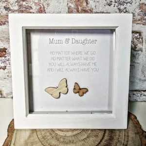 Mum and daughter Mum frame, mum frame, mum gift, mother&#39;s day gift, mothers day, mum frame, mum present, mummy, gift from daughter,