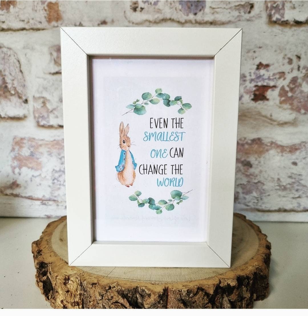 Handmade Personalised Frame Peter Rabbit Nursery Decor - Etsy