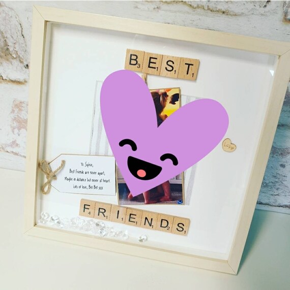 Mejor Amigo Regalo Personalizado Marco de foto Foto Amistad Bloque Regalo De Navidad