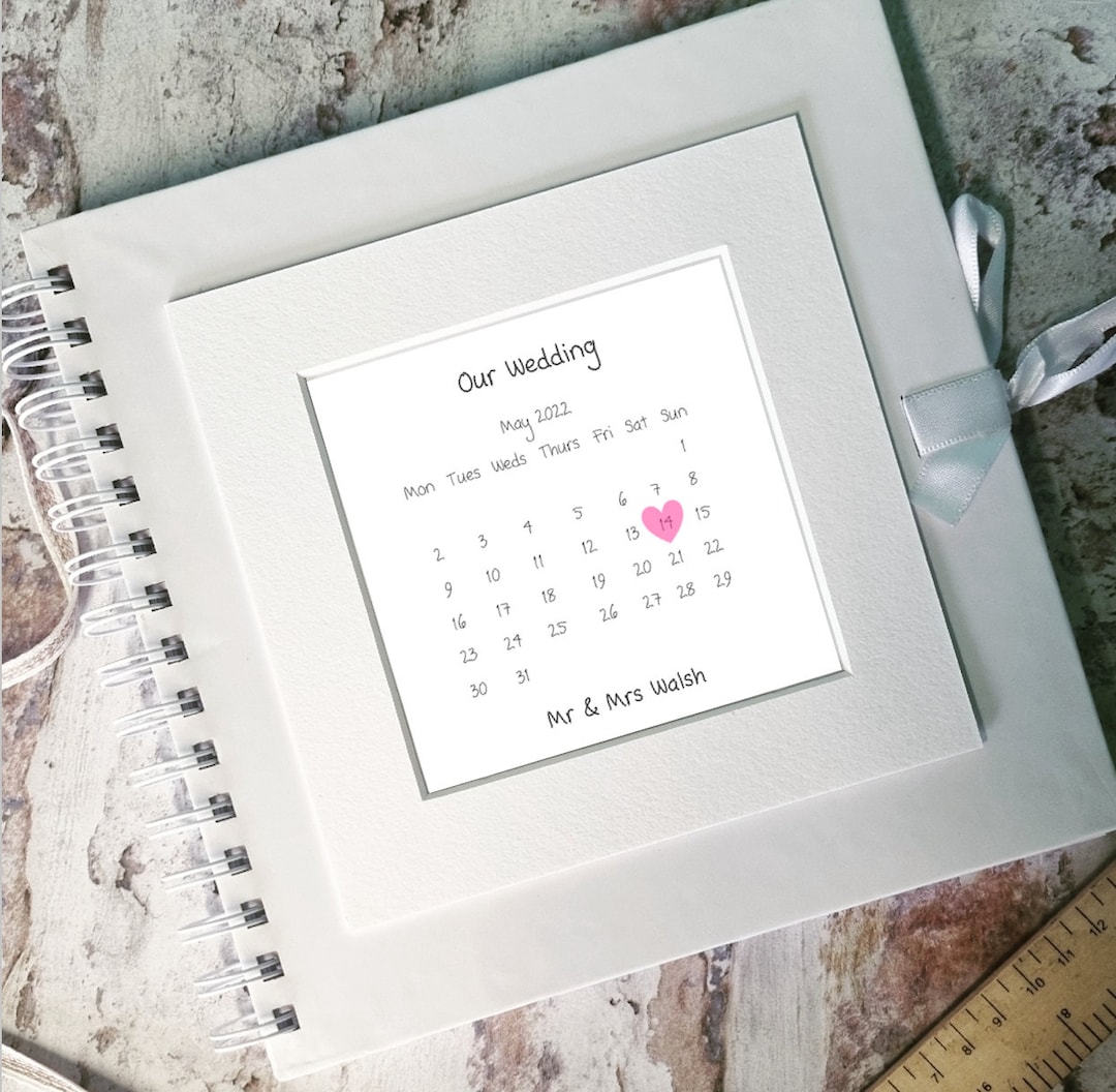 Wedding Scrapbook Wedding Guest Book Personalised Wedding Etsy