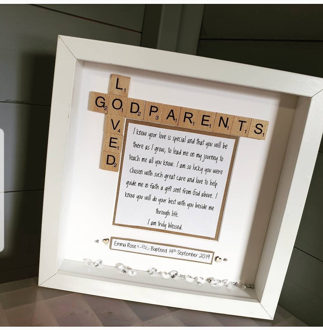 Gift for Godparents Gift for Godchildren Christening Gift Etsy UK
