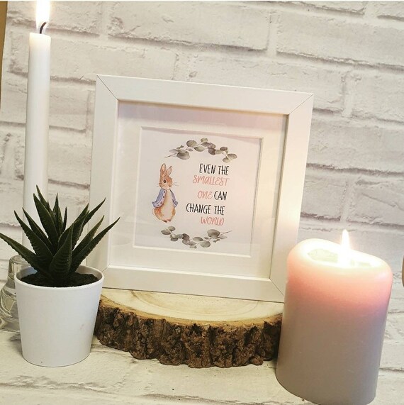 Handmade Personalised Frame Peter Rabbit Nursery Decor | Etsy