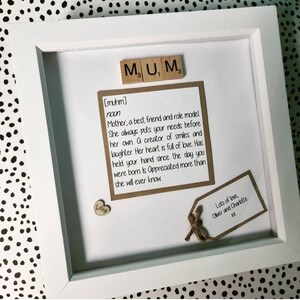 Mum and daughter Mum frame, mum frame, mum gift, mother&#39;s day gift, mothers day, mum frame, mum present, mummy, gift from daughter,