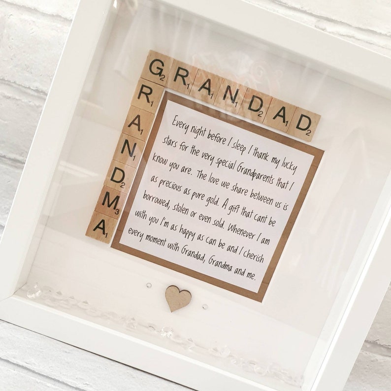 Personalised S//P Photo Frame Engraved Birthday//Christmas Gift Nanna Gran Nana