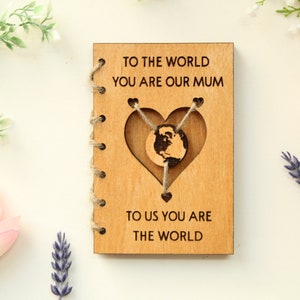 Voor ons ben jij de wereld, gepersonaliseerd Moederdagcadeau Uniek Moederdagcadeau Moederdagkaart Moederdagcadeau Gepersonaliseerde moederkaart