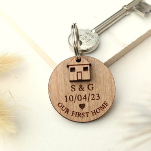 New Home Gift, First Home Keyring,  My First Home, Couples First Home Keyring Set, Personalised New House Gift, Housewarming Gift, New House