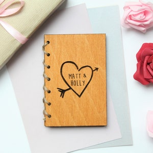 Tarjeta de boda personalizada tarjeta de boda de madera, tarjeta de aniversario, regalo de boda, tarjeta de 1er aniversario, 5o aniversario de boda, tarjeta de sr. y mrs
