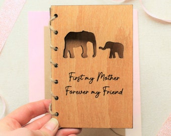 First My Mother Forever My Friend, Mothers Day Gift, Personalised Card For Mother's Day, Mums Birthday Card, Gift For Mum, Happy Mothers Day