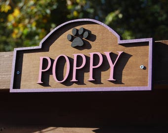 Kennel Name Plaque, Stable Name Plaque, Wooden Dog Name Sign, Wooden Horse Name Sign