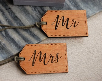 Wooden Luggage Tag, Couples Gift, Newlywed Present, Travel Gift, Adventure Gift, Gift For Travellers, Personalised Message