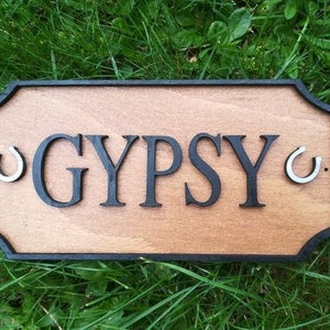 Kennel Name Plaque, Stable Name Plaque, Wooden Dog Name Sign, Wooden Horse Name Sign image 2