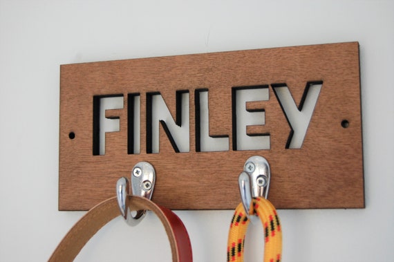 personalised dog lead holders