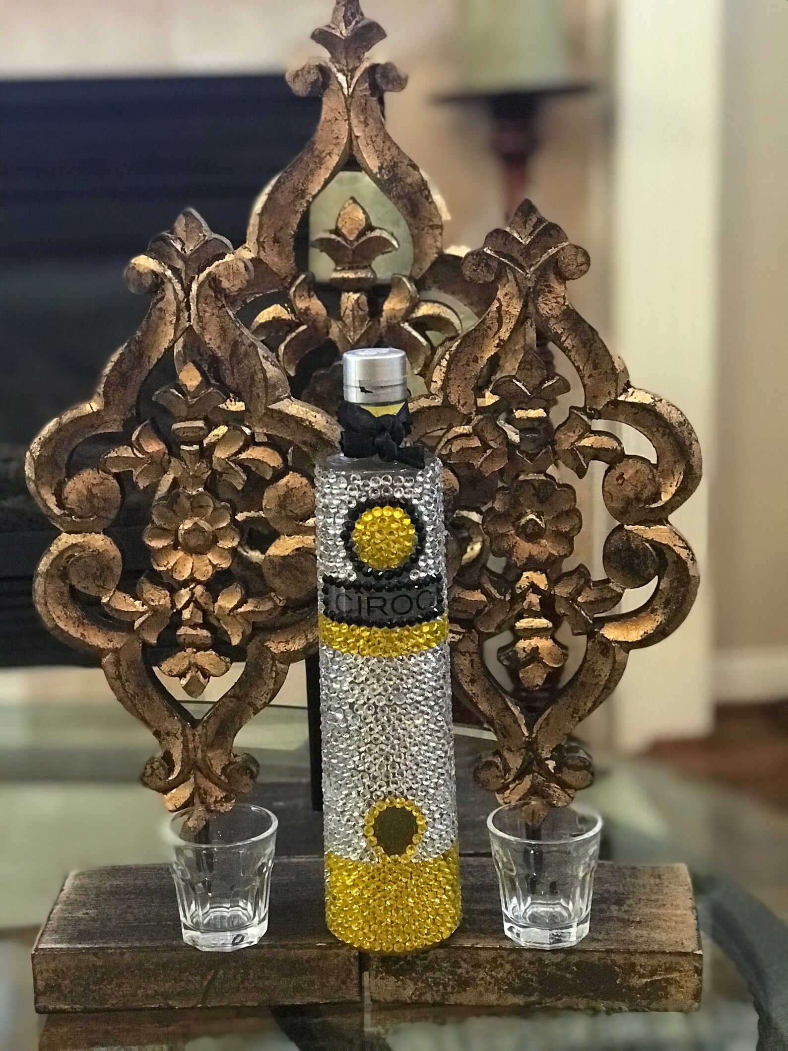 Custom Glam Liquor Bottle Etsy