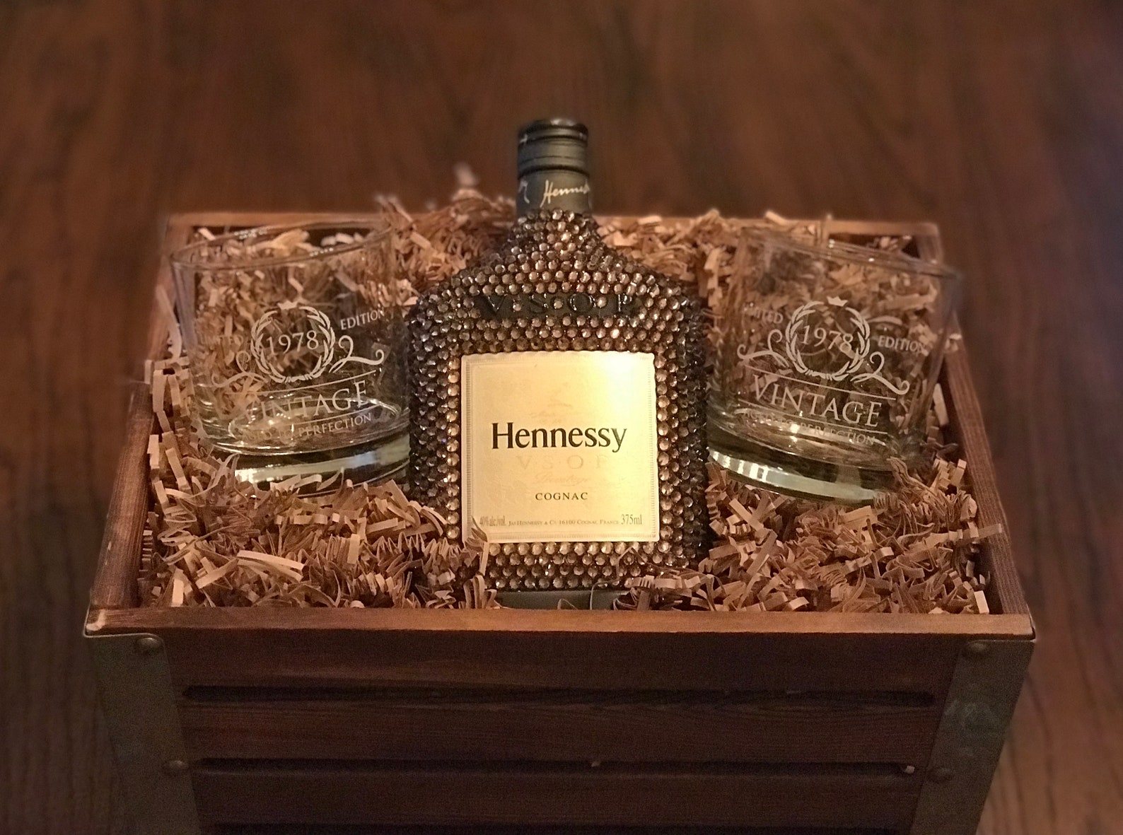 Custom Glam Liquor Bottle Etsy