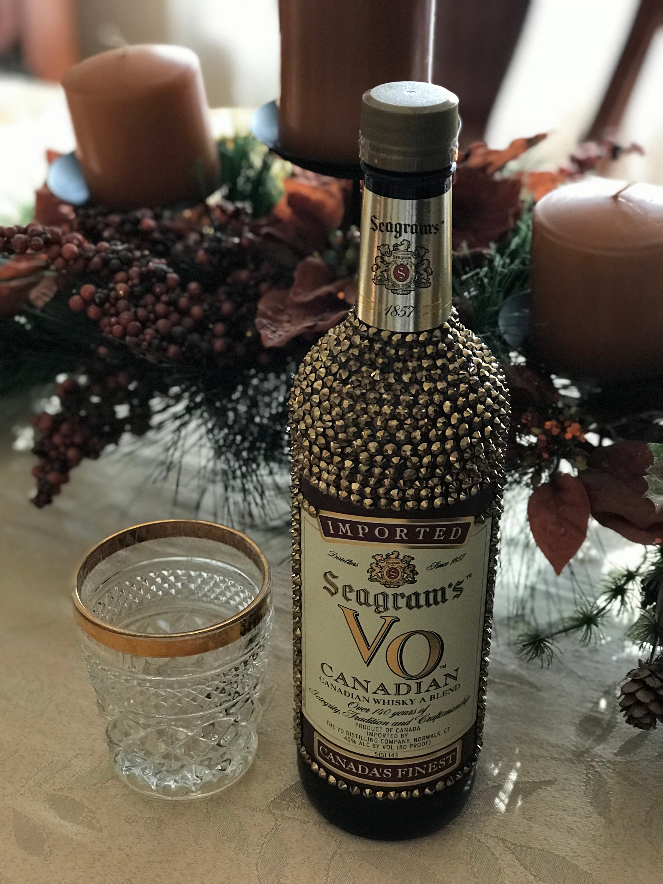 Custom Glam Liquor Bottle Etsy