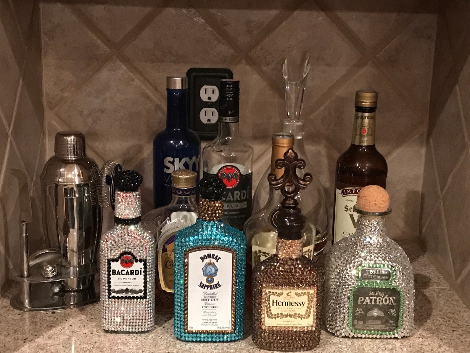 The Glam Liquor Bottle 375ml Etsy