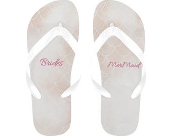 Regalo per damigelle d'onore - Addio al nubilato - Addio tropicale - Addio al nubilato sirena - infradito