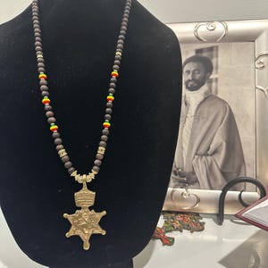 lion of Judah, Haile Selassie , Rasta Necklace