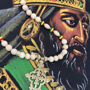 Ethiopian Cross necklace , Drop cross