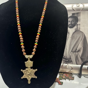 lion of Judah, Haile Selassie , Rasta Necklace