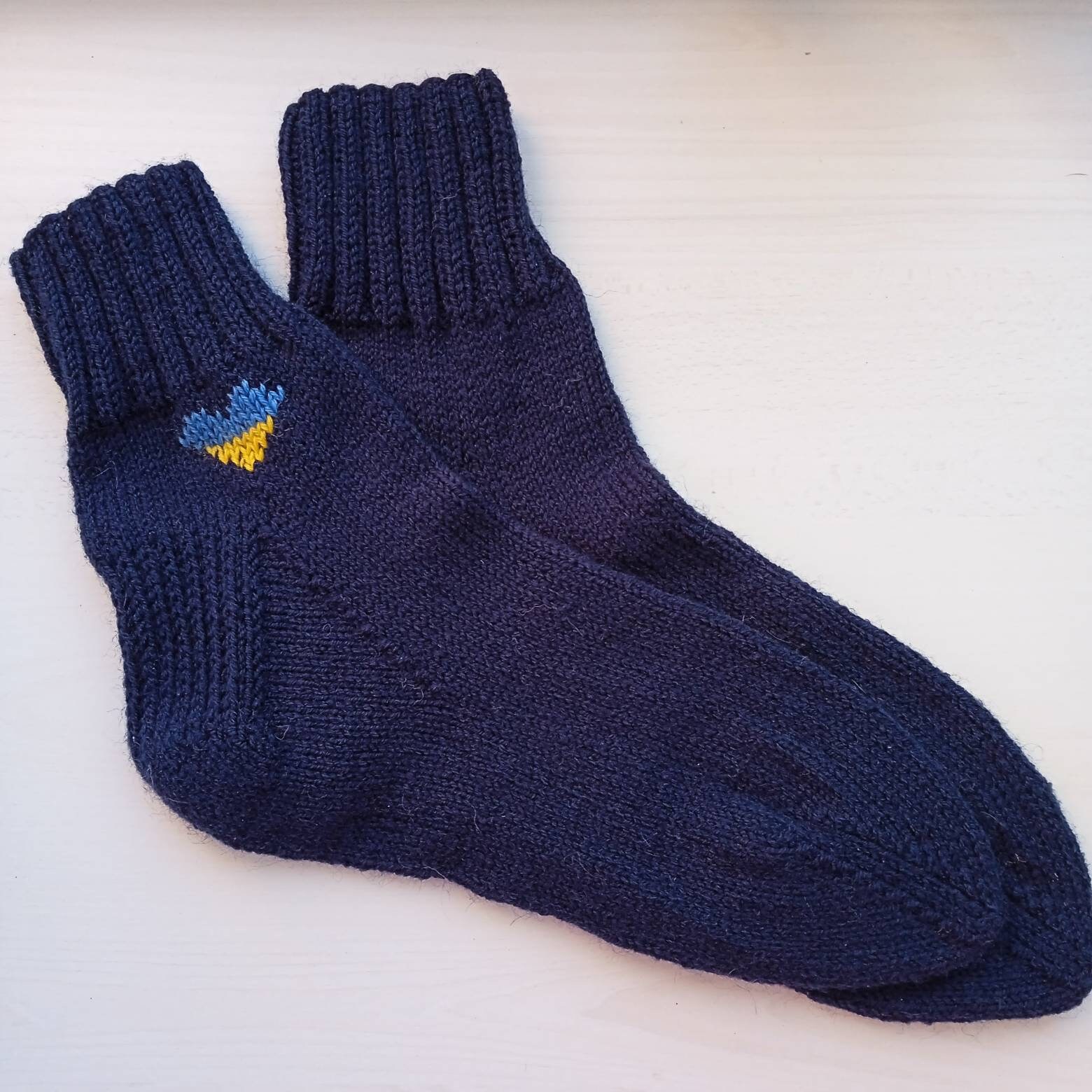 Hand-knitted Wool Socks Unisex, Pray for Ukraine, Warm & Soft, Unique ...